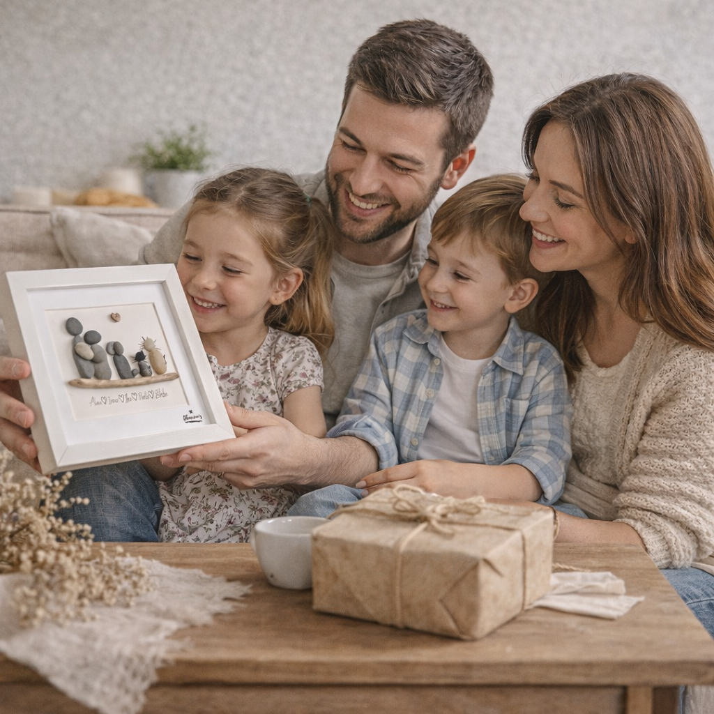 Familia encima del arbol